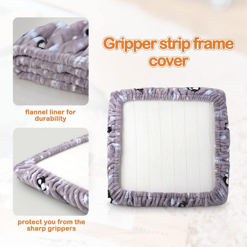 ICZW Gripper Strip Frame Cover Rug Hooking Frame Cover Flannel (for 19.6" x 19.6" frame) - Image 3